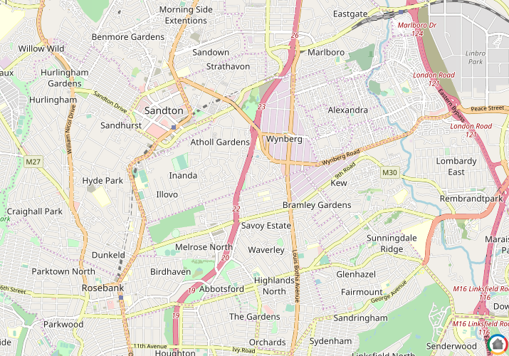 Map location of Bramley North